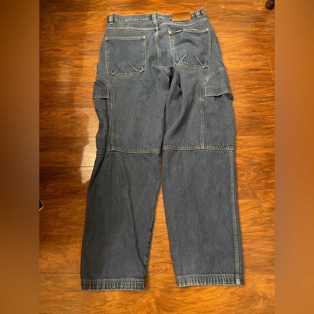 Vintage Fubu Cargo Jeans Size 36x34 - Picture 3 of 3